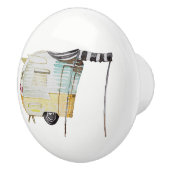 水彩画のヴィンテージのレトロのキャンピングカーのノブの引きV. 4 セラミックノブ (右)