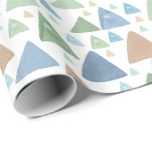水彩画の三角形 ラッピングペーパー (ロールコーナー)