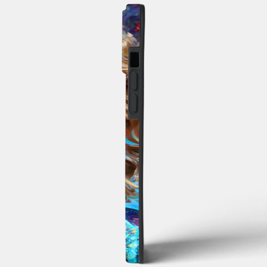 水彩画の下の人魚の海の女神ニンフ・サイレン Case-Mate iPhoneケース (裏面 / 左)