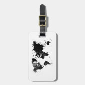 水彩画の世界地図 ラゲッジタグ (正面縦)