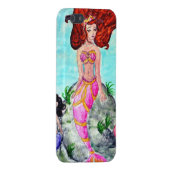 水彩画の人魚の例 iPhoneケース (裏面右)