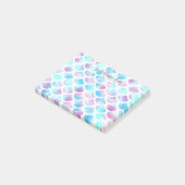 水彩画の人魚はポスト・イットをはかりで測ました ポストイット (アングル)