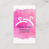 水彩画の個人的な買物客 名刺 (正面)