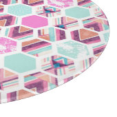 水彩画の六角形パターン カッティングボード (角)