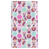 水彩画の六角形パターン スモールペーパーバッグ (裏面)