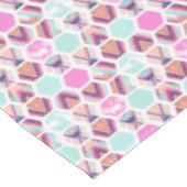 水彩画の六角形パターン テーブルクロス (アングル)