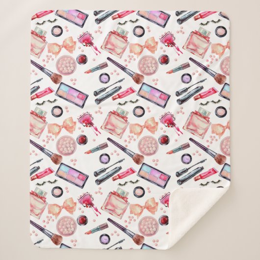 水彩画の化粧パターン シェルパブランケット (正面)