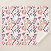 水彩画の化粧パターン シェルパブランケット (正面(横))