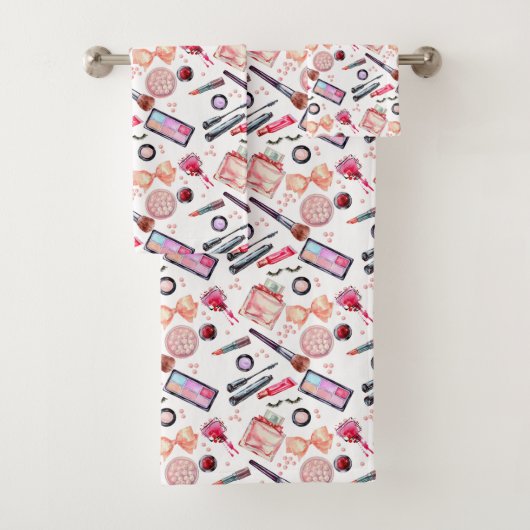 水彩画の化粧パターン バスタオルセット (インサイチュ)