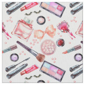 水彩画の化粧パターン ファブリック (クローズアップ)