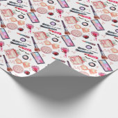 水彩画の化粧パターン ラッピングペーパー (角)