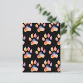 水彩画の印刷の背景 ポストカード (スタンド正面)