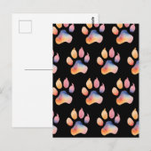 水彩画の印刷の背景 ポストカード (正面/裏面)