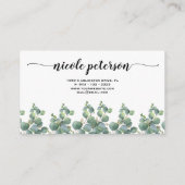 水彩画の名刺 名刺 (裏面)