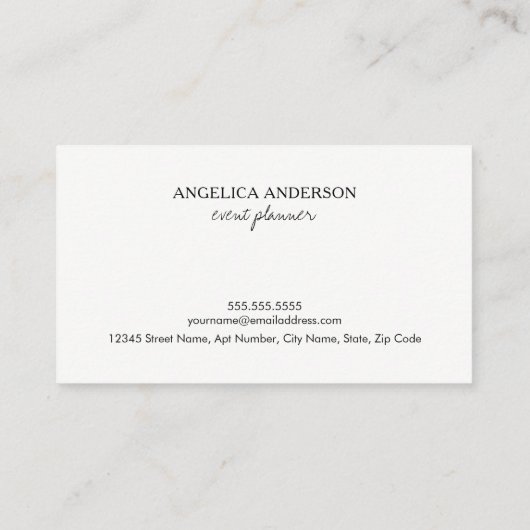 水彩画の名刺 名刺 (裏面)