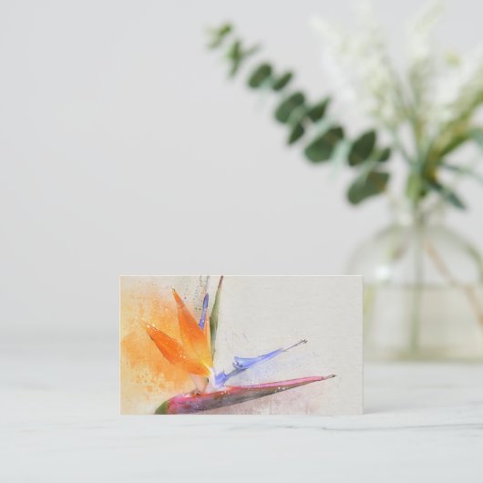 水彩画の名刺 名刺 (スタンド正面)