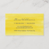 水彩画の名刺 名刺 (裏面)