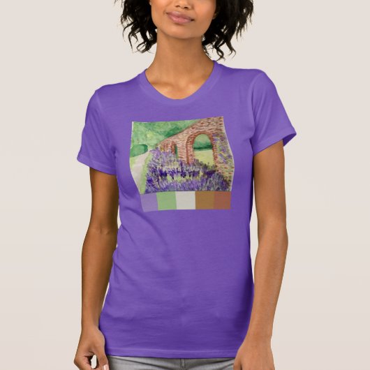 水彩画の壁 Tシャツ (正面)