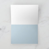 水彩画の夕焼けの波打ち際 カード (内部)