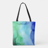 水彩画の多彩な海は(3)すべての選択を影で覆います トートバッグ (裏面)