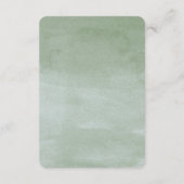 水彩画の多肉植物の庭　ウェディング　ディレクションカード エンクロージャーカード (裏面)