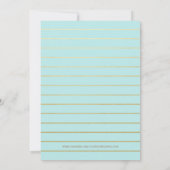 水彩画の大理石の男の赤ちゃんのシャワーの招待状 招待状 (裏面)