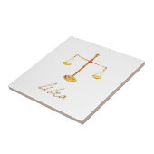 水彩画の天秤座のスケール タイル (側面)