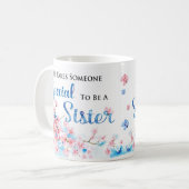 水彩画の姉妹の誕生日プレゼントのマグ コーヒーマグカップ (正面左)