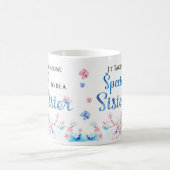 水彩画の姉妹の誕生日プレゼントのマグ コーヒーマグカップ (中央)