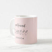 水彩画の婚約の発表のデザイン コーヒーマグカップ (正面左)