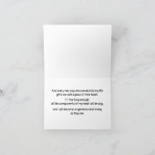 水彩画の子犬 + 「犬を失うたびに サンキューカード (内部)