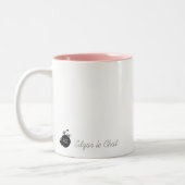 水彩画の子猫のマグ|エドガー ツートーンマグカップ (左)