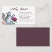 水彩画の子猫猫の表示シャワー エンクロージャーカード (正面/裏面)