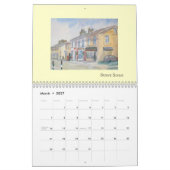 水彩画の季節 カレンダー (3月 2027)