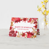 水彩画の実り豊かなツボシェバット カード (黄色い花)