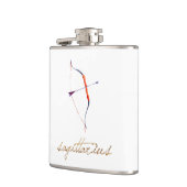 水彩画の射手座の弓及び矢 フラスク (左)