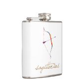 水彩画の射手座の弓及び矢 フラスク (右)