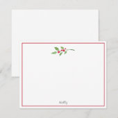 水彩画の小さなヒマキ ノートカード (正面/裏面)