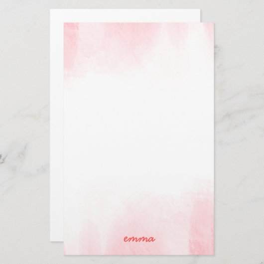 水彩画の小束 便箋 (正面/裏面)