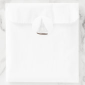 水彩画の帆船（マリン・モダン） ラウンドシール (バッグ)