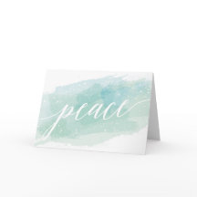 水彩画の平和休日の挨拶状