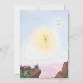 水彩画の幻想的な世界は素晴らしいおとぎ話 招待状