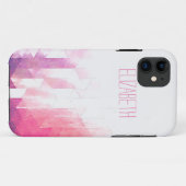 水彩画の幾何学的な三角形のモダンな電話箱 Case-Mate iPhoneケース (裏面(横))