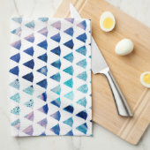 水彩画の幾何学 キッチンタオル (四つ折り)