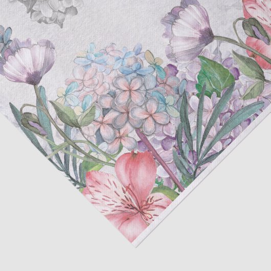 水彩画の庭によっては蝶トンボが開花します 薄葉紙 (詳細)