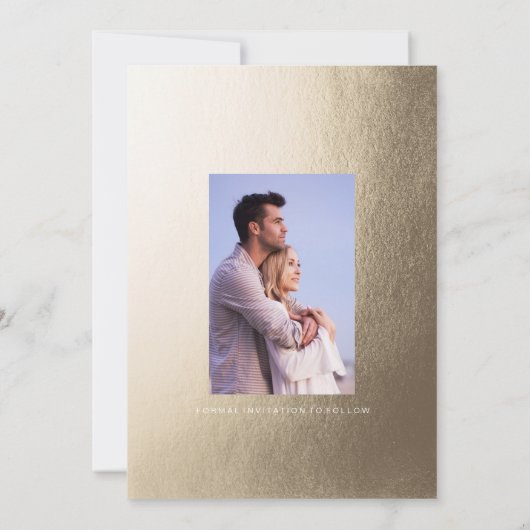 水彩画の庭園の結婚式の保存日付カード セーブザデート (裏面)