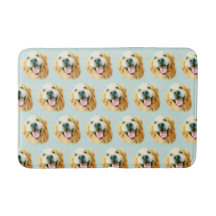 水彩画の微笑のゴールデン・リトリーバー犬