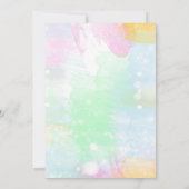 水彩画の性は招待状を明らかにします 招待状 (裏面)