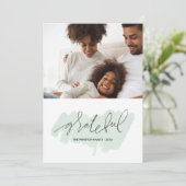 水彩画の感謝した休日の写真カード-フロスト シーズンカード (スタンド正面)