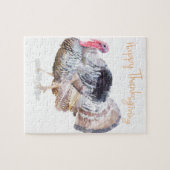 水彩画の感謝祭トルコ ジグソーパズル (横)